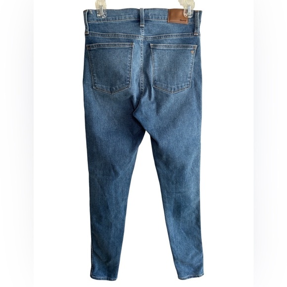 Madewell Womens 10" High Rise Skinny Jeans Sz 27 Button Fly Medium Wash Stretch - Picture 3 of 14